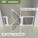 Clear Baby Safety Gate for Stairs,29"-48" Wide, 30" Tall Pressure Mounted Acrylic Pet Gate, Easy Walk Through Auto Close Child Gate for Doorways and House,29.52-47.24" by TinyTreasures Baby Boutique