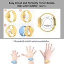 Waterproof Airtag Bracelet,2 Pack Luminous Hidden Airtag Wristband,Anti-Lost Silicone Air tag Holder Case,Air-tag Case Cover Watch Band GPS Tracker-Blue+Yellow by TinyTreasures Baby Boutique