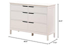 Angel Line Lauren 6 Drawer Dresser, White by TinyTreasures Baby Boutique