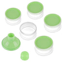 Accmor Formula Dispenser On The Go, 5 Compartments Stackable Formula Container for Travel, Baby Milk Powder Kids Snack Container, BPA Free by TinyTreasures Baby Boutique