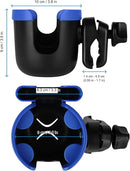 Accmor Stroller Cup Holder with Phone Holder, Bike Cup Holder, Universal Cup Holder for Uppababy Nuna Doona Strollers, 2-in-1 Cup Phone Holder for Stroller, Bike, Wheelchair, Walker, Scooter by TinyTreasures Baby Boutique