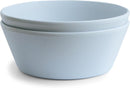 mushie Round Dinnerware Bowls for Kids | Made in Denmark, Set of 2 (Powder Blue) by TinyTreasures Baby Boutique
