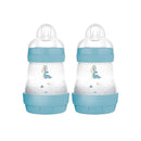 MAM Easy Start Anti-Colic Baby Bottle 5oz, Slow Flow, Breastfeeding-Like Silicone Nipple Bottle, Reduces Colic, Gas, & Reflux, Easy-to-Clean, BPA-Free, Vented Baby Bottles for Newborns, 0-3 Months by TinyTreasures Baby Boutique