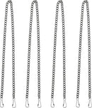 20 Inch Stained Glass Window Hanging Chain Picture Hanging Chain Sunshine Catcher Black Metal Nickel Plating Stained Glass Window Panels Chains 4 Pcs by GreenHaven Gardens