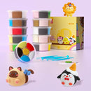 Air Dry Clay Kit - Modeling Clay for Kids 10 Boxes mit Sculpting Tools und Tutorials, Ultra Light & Soft, Safe & Non-Toxic, DIY Model Magic Clay,Creative Crafts Toys Gifts for Girls Boys 3+ Years Old by TinyTreasures Baby Boutique