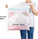 Tenn Well 3PCS Mesh Laundry Bags, 20 x 23 Inches Large Lingerie Bags for Washing Delicates, Garments, Bath Towels, Dirty Clothes, Socks, Toys, Travel by TinyTreasures Baby Boutique