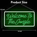 Welcome to the Jungle Neon Sign, Neon Light Sign for Wall Decor Dimmable Green LED signs for Bedroom Home Birthday Party Wedding Engagement Garden Man Cave Decor USB Powered by GreenHaven Gardens