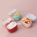 Bebamour Baby Formula Dispenser On The Go, Formula Container to Go, Formula Holder for Travel, Candy Fruit Snack Storage Container with Scoop and Leveller (Purple Cow) by TinyTreasures Baby Boutique