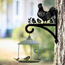 peacoblue Iron Plant Hangers Hooks for Outdoor Indoor Hanging Plants Flower Fern Pots Lantern Bird Feeder 12"x15" Weather Resistant Metal Wall Holder for Porch Garden Farmhouse(Hen and Chicks) by GreenHaven Gardens