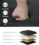 Storage Ottoman Bench, Folding Ottoman Foot Rest, 15 x 43 x 15 Inches, End of Bed Bench,Storage Chest, for Living Room, Bedroom, Hallway, Entryway, Holds up to 700 lb,Black by CozyNest Decor
