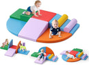 Lischwert Foam Climbing Blocks for Toddlers 1-3, 8pcs Soft Play Set with Crawling Exploration Toys, Indoor Outdoor Infant Safe Blocks for Baby Gym Toddler Playground by TinyTreasures Baby Boutique