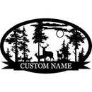 Personalized Deer Metal Cabin Sign | Custom Metal Sign | Personalized Camping Signs | Deer Hunter Gift | Custom Signs Outdoor Metal | Custom Family Name Sign | Cabin Decor | Porch Sign by CozyNest Decor