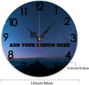 Generic Custom Wall Clock Personalized Picture Hanging Time Clocks Silent Non Ticking Round Decoration for Kitchen Wedding Friend Family Lover, 12x12Inch by TinyTreasures Baby Boutique