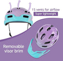 OnBros Kids Bike Helmet - Bike Helmets for 5-14 Boys or Girls with Visor, Children Bicycle Helmet for Skateboard Mountain Scooter Road Cycling, Lightweight and Adjustable 50-57CM by TinyTreasures Baby Boutique