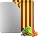 Titanium Cutting Board for Kitchen, Cutting Board Double Sided Food Grade, Pure Titanium and Natural Bamboo, with Deep Juice Grooves, Large Size 15.6”×11” by CozyNest Decor