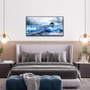 ZUITINGHUA Black Framed Canvas Wall Art For Living Room Wall Decor For Bedroom Office Wall Decoration Ocean Landscape Paintings Black And White Pictures Artwork Room Aesthetic Home Decor 20x40 In by CozyNest Decor
