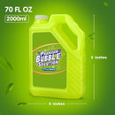 Bubble Solution Refill - 70 Ounce Premium Bubble Liquid Refills for Bubble Machine, Wand, Gun, Blower at Wedding and Party - Bubbles Toy for Kids Toddlers Boys Girls (with Portable Handle) by TinyTreasures Baby Boutique