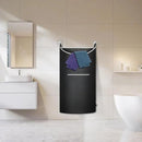 XL Hanging Laundry Hamper, 2PC-Black, Over Door/Wall Mount, Large Capacity, Modern Design, Durable, Waterproof by CozyNest Decor