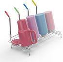 Bottle Drying Rack Stainless Steel Fold Water Bottle Drying Rack Organizer with Straw Holder for Baby Bottles,Cups, Mugs and Glass, Sports Bottles Dryer Countertop by TinyTreasures Baby Boutique