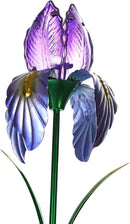 Garden Metal Violet Flower with Solar Light Outdoor Spring Decoration Figurine for Patio, Balcony, Yard, Lawn Ornament Unique Housewarming Gift by GreenHaven Gardens