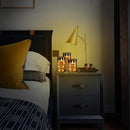 NURADA Flickering Flameless Candles: Built-in Star String Lights Unbreakable 3D Wick Acrylic Battery Operated LED Pillar Candles with Remote and Timer for Romantic Mood Home Decoration - 3 Pack Gray by CozyNest Decor