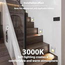 4Pcs 1.5W LED Step Light, Warm White 3000K Recessed Wall Spotlight for Staircase, Kitchen, Bedroom, Living Room, Cabinet, 110V Silver by GreenHaven Gardens
