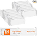 Lifewit 16 Pack Drawer Dividers 4" High, 10.5-16.5" Dresser Drawer Divider, Adjustable Drawer Organizers for Clothes, Plastic Drawers Separators for Dresser, Bedroom, Bathroom, Kitchen, Office by TinyTreasures Baby Boutique