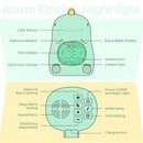 Dinosaurs Alarm Clock with Night Light for Kids with Sleep Training and Sound Machine, Rechargeable Silicone Lamp OK to Wake Clock，Cute Animal Tabletop Lamp, Perfect Sleep Companion for Boys Girls by TinyTreasures Baby Boutique