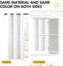 MIULEE Pure White Curtains for Bedroom Living Room 84 Inches Long 2 Panels, Thermal Insulated Room Darkening Drapes Grommet Top Solid Color Window Treatments W40 x L84 Inch by TinyTreasures Baby Boutique