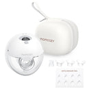 Momcozy M5 Hands-Free Wearable Breast Pump, Double-Sealed Flange for Baby-Like Comfort, 3 Modes & 9 Suction Levels, Portable Electric Pump – 24mm, 1-Pack Quill Gray by TinyTreasures Baby Boutique