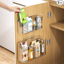 2 Piece Cabinet Door Organizer,Self Adhesive Kitchen Cabinet Organizer,Cabinet Door Storage Box for Bathroom/Kitchen/Living room,Storage shelf rv must haves. (Large+Small) by CozyNest Decor