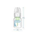 Dr. Brown's Natural Flow Anti-Colic Options+ Narrow Baby Bottle, 2 oz/60 mL, with Preemie Flow Nipple, 0m+, 4 Pack by TinyTreasures Baby Boutique
