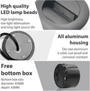6Pcs 3W LED Recessed Wall Light, Step Light Warm White 3000K, Stair Light Staircase Light Lighting lamp, Inside Outside Garden Balcony Corridor, Aluminum, 120V Black by GreenHaven Gardens