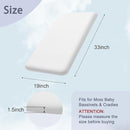 Lisara Baby Bassinet Mattress Pad, 33 x 19 Dual Sided Gel Memory Foam Mattress with Waterproof, Removable Ice Silk Cover, Fit for ANGELBLISS/Jimglo 3 in 1 Bassinet, BabyBond and Cowiewie Bassinet by TinyTreasures Baby Boutique