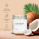 1OAK Soy Wax Scented Candle (Coconut) - Long Burning Premium Hand-Poured (7oz.) by CozyNest Decor