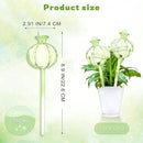 2 PCS Plant Self Watering Globes 8.9 Inch Plant Watering Devices Colorful Glass Self Watering Planter Insert for Indoor Outdoor Plants by GreenHaven Gardens