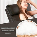 BestMassage | Recliner Chair | with 2 Point Massage Function | Pu Brown | with Lumbar Support, Adjustable Push Back, Footrest & Padded Seat | Easy Assembly | for Living Room, Home Theatre by CozyNest Decor