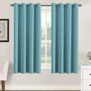 H.VERSAILTEX Blackout Aqua Curtains for Bedroom/Living Room, 52" Wide x 63" Long Each Panel,Grommet Top (Set of 2 Panels) by CozyNest Decor