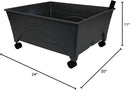 Emsco Group City Picker Raised Bed Grow Box – Self Watering and Improved Aeration – Mobile Unit with Casters by GreenHaven Gardens