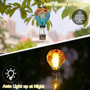 Solar Hot Air Balloon Lantern with Flame, Unique Hot Air Balloon Solar Lanterns with LED Candle Light, Waterproof Outdoor Lanterns Decor for Yard, Patio, Garden, Porch by GreenHaven Gardens