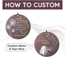 Sympathy Wind Chimes, Personalized Wind Chime for Loss of Loved Ones, Customized Tree Bird Wind Chimes, Commemorative Wind Chime Deep Tone (36inch) by CozyNest Decor
