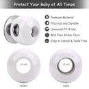 Baby Safety Door Knob Covers 4 Pack Baby Safety Door Handle Protector Child Proof Door Knobs Door Safety for Kids Universal Fit Easy Grip Lockable Design One Hand Operation for Parents No Tools Needed by TinyTreasures Baby Boutique