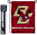 College Flags & Banners Co. Boston College Eagles Garden Flag with Stand Holder by GreenHaven Gardens