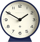 NEWGATE® M Mantel Echo Desk Clock | Modern Round Design | Navy Blue | Easy to Read Numbers | Contemporary Style for Desk, Table, Shelf or Bedside by CozyNest Decor