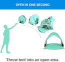 WolfWise UPF 50+ Easy Pop Up 3 Person Beach Tent Sport Umbrella Instant Sun Shelter Tent Sun Shade Canopy, Mint Green by TinyTreasures Baby Boutique