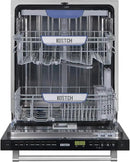 Large Capacity 24 inch Top Control Built-In Dishwasher with Third Rack – ENERGY STAR Certified, 47-dBA Ultra-Quiet, Stainless Steel (White) by CozyNest Decor
