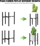 Adjustable Plant Stand, Metal Plant Holder, Modern Flower Pot Holder Rack, Display Flower Stand Holder, Expandable Plant Pot for Indoor Outdoor, Fit 8-12 in Plant Pots by GreenHaven Gardens