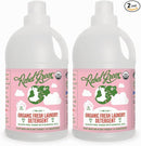 Rebel Green Organic Laundry Detergent - Natural Laundry Soap - Liquid Laundry Detergent with Dispenser Cup - Gentle Laundry Detergent - Fresh Pink Lilac - (68 Load Bottles, 2 Pack) by TinyTreasures Baby Boutique