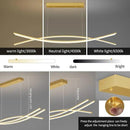 Modern Chandelier with 1%-100% Dimmable, Suitable for Dining Room, Bedroom and Living Room(Gold) by CozyNest Decor