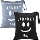 Shappy 2 Pcs Large Travel Laundry Bag Washable Waterproof Wet Dry Large Dirty Clothes Bag Bathing Workout(Cute Style) by TinyTreasures Baby Boutique